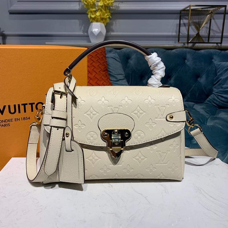 LV Shoulder Handbags M53943 Full Skin Cream White